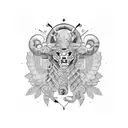 Alas, escorpion,nombre bruno  tattoo design idea