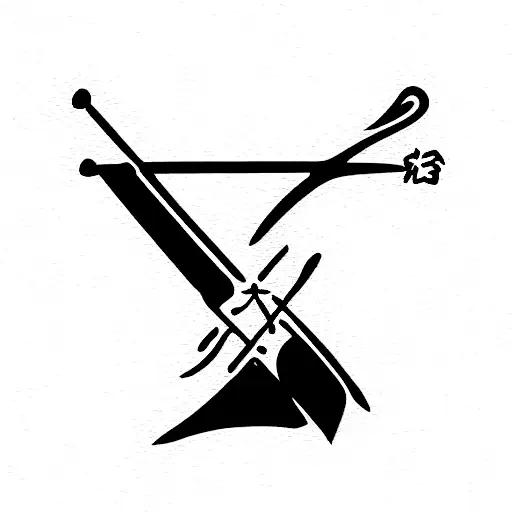 one piece's zoro swords tattoo design idea