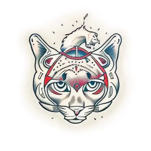 puma tattoo design idea