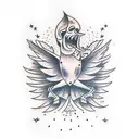 icarus fall tattoo design idea