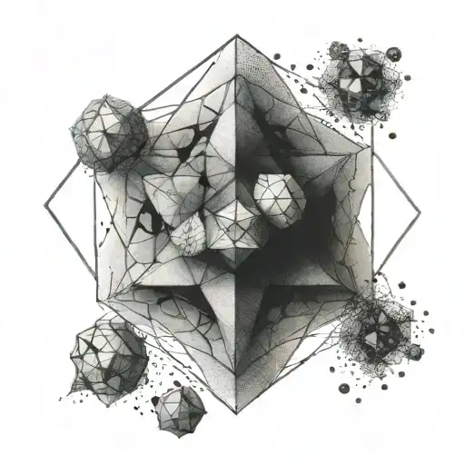 metatron cube tattoo design idea