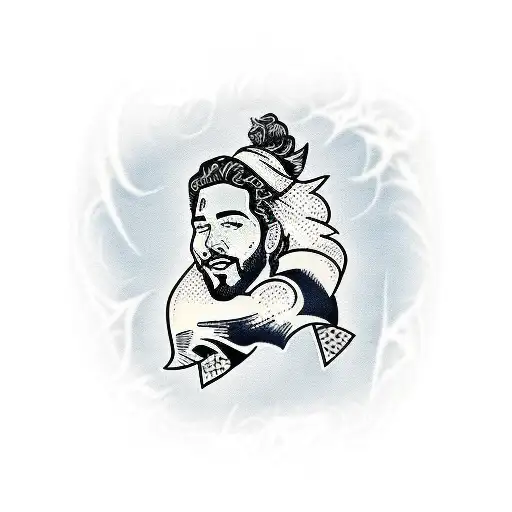 post malone  tattoo design idea