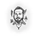 post malone  tattoo design idea
