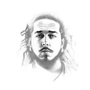 post malone  tattoo design idea