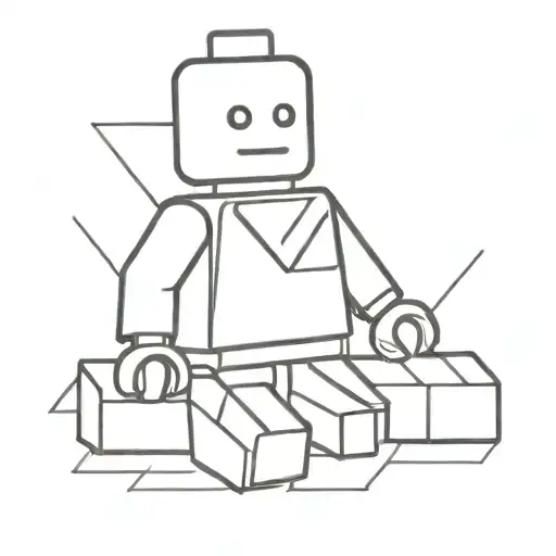 lego tattoo design idea