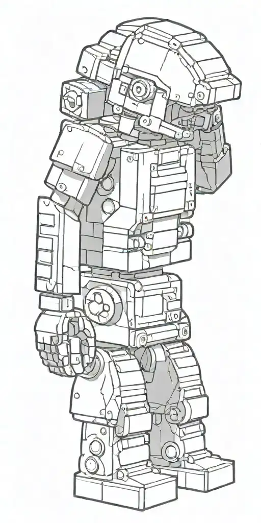 lego bricks tattoo design idea