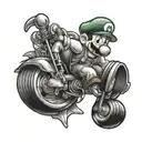 Luigi tattoo design idea