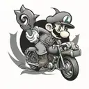 Luigi tattoo design idea