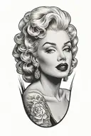 Marylin Monroe tattoo design idea
