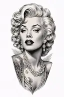 Marylin Monroe tattoo design idea