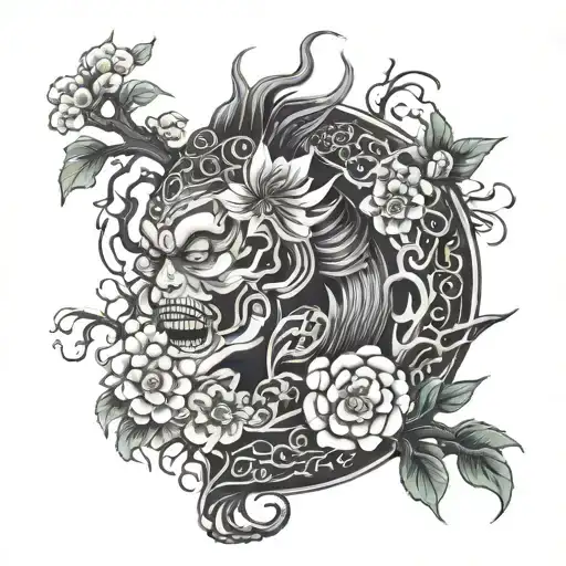 biology, chemistry, mental health tattoo design idea