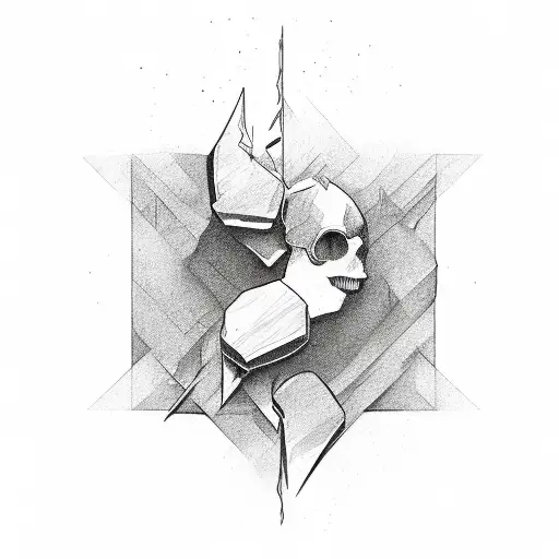 broken heart then raise stronger tattoo design idea