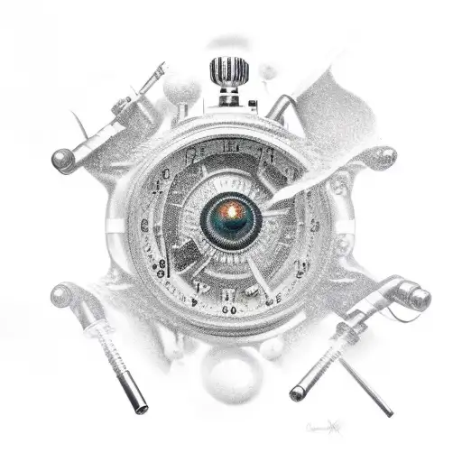 revolvers tattoo design idea