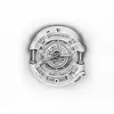 revolvers tattoo design idea