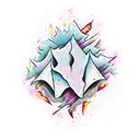 bonfire tattoo design idea