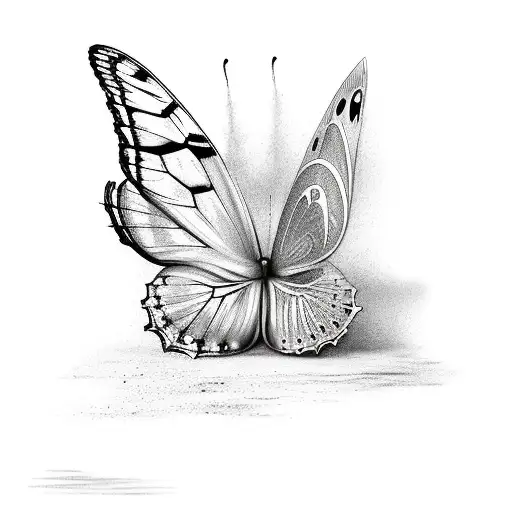 butterflies in my stomach  tattoo design idea