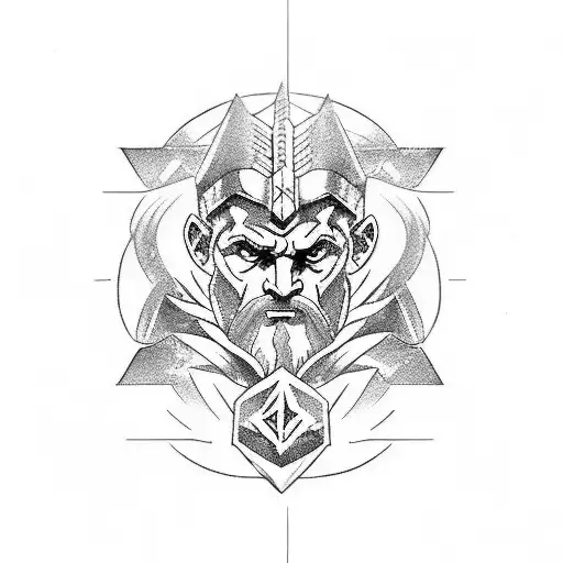 zeus dota2 tattoo design idea