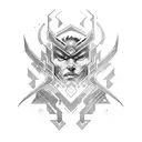 Binary code transforming into Dota heroes tattoo design idea