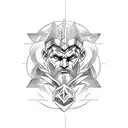 zeus dota2 tattoo design idea