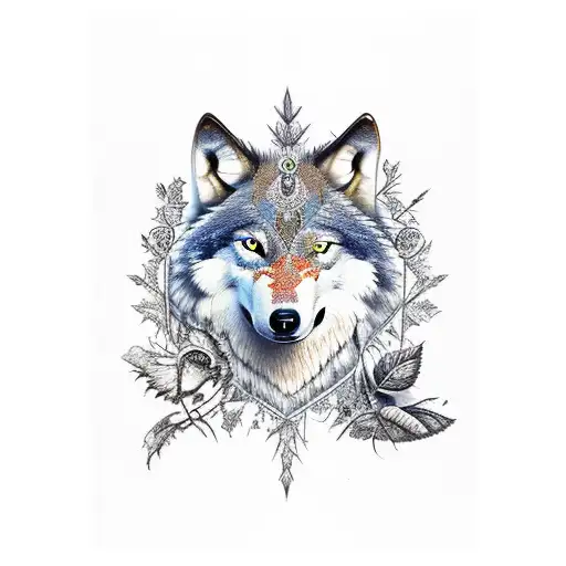Buy 6 Sheets FANRUI 3D Large Realistic Geometric Wolf Temporary Tattoos For  Men Women Waterproof Tribal Forest Wolf Fox Coyote Temporary Tatoo Arm Leg  Shoulder Armband Custom Fake Tattoo Sticker Paper DIY