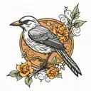 Eminem mockingbird tattoo design idea