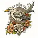 Eminem mockingbird tattoo design idea