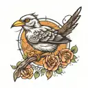 Eminem mockingbird tattoo design idea