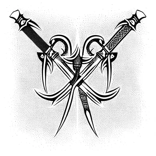 Sword Lineage II Dagger Weapon, Sword, infinity, tattoo png | PNGEgg