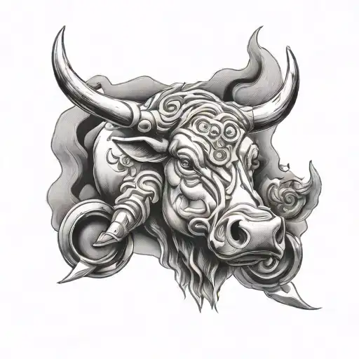 Heartland Hustler Red Bull Themed tattoo design idea