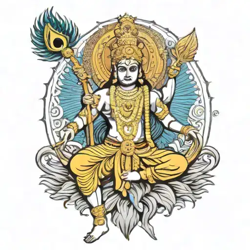 Lord Murugan on his peacock fighting Lord Shiva with their weapons. Background for Murugan the solar system, background  tattoo design idea
