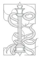 Snake and hourglass and powerful and tattoo design idea