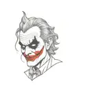 joker face tattoo design idea