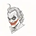 joker face tattoo design idea