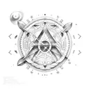 aquarius, taurus, and libra zodiac symbols tattoo design idea
