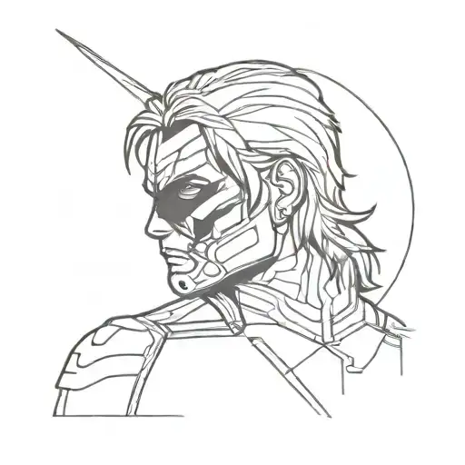 winter soldier tattoo design idea