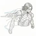 winter soldier tattoo design idea