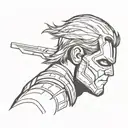 winter soldier tattoo design idea