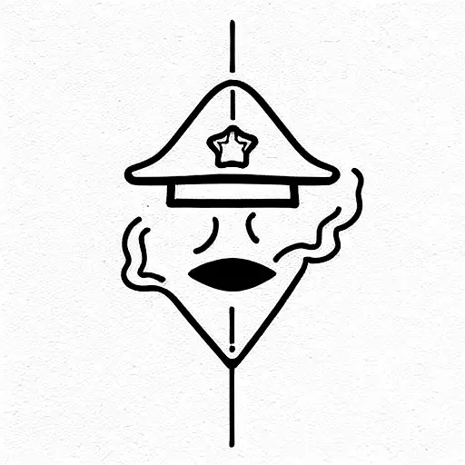 Cop tattoo design idea