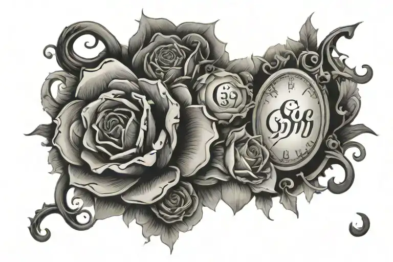 G59 text only tattoo design idea