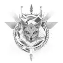 camara con ave  tattoo design idea