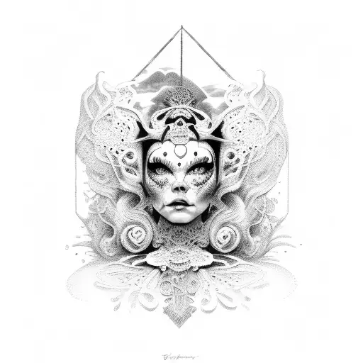 vespertine bjork tattoo design idea