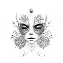 hidden place bjork tattoo design idea