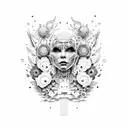 hidden place bjork tattoo design idea