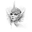 vespertine bjork tattoo design idea