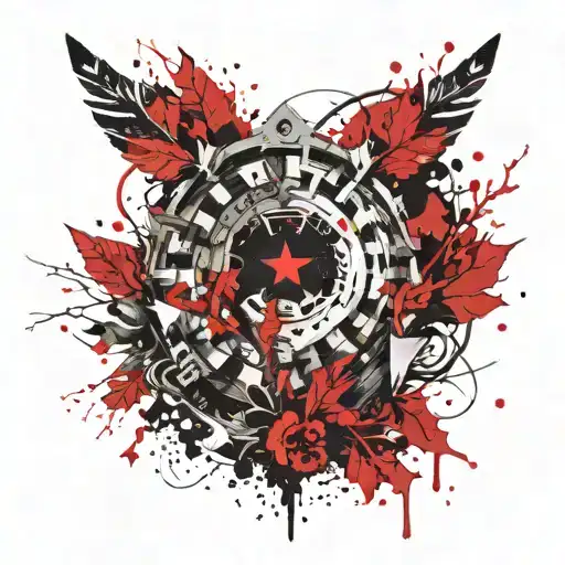 laurel wreath crown tattoo design idea