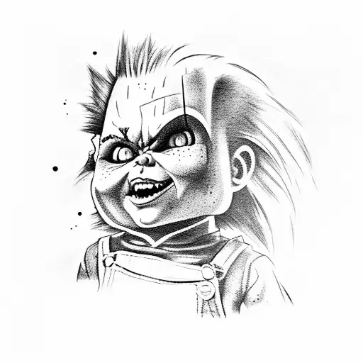 chucky tattoo design idea