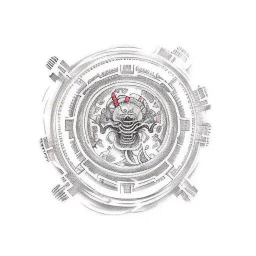 cruz invertida tattoo design idea