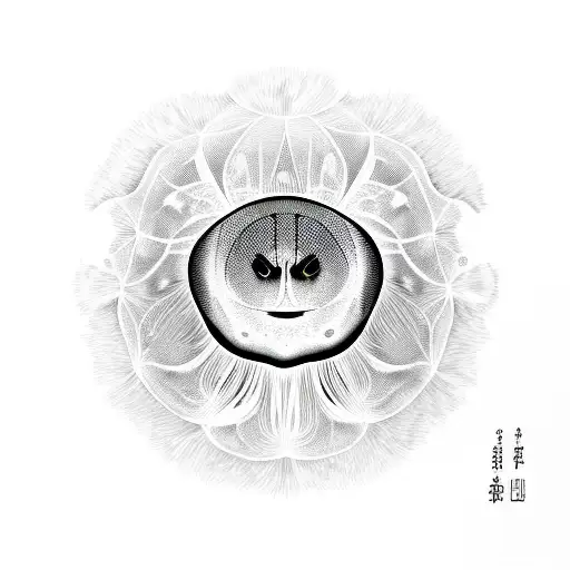 A moon jellyfish  tattoo design idea