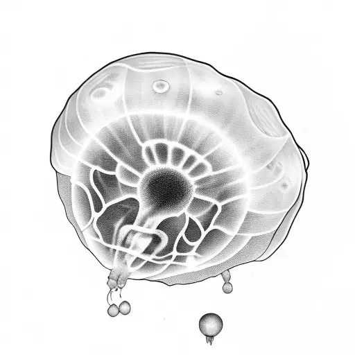 moon jellyfish  tattoo design idea