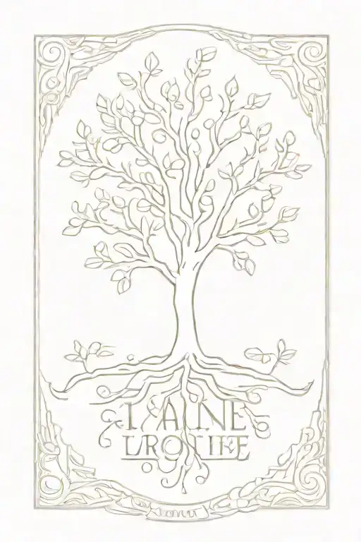 first names Tylan Aaron Nolan Lucas Dad with a tree of life tattoo design idea